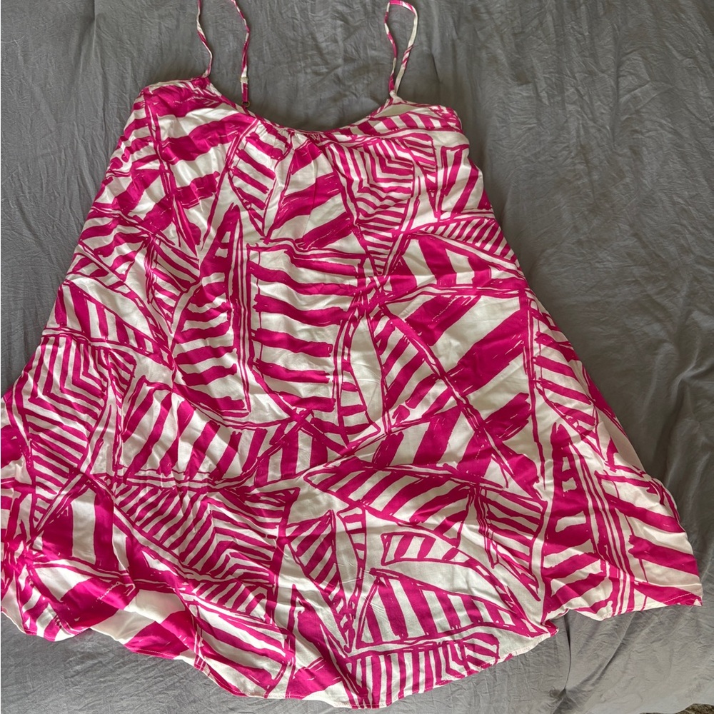 Lilly Pulitzer Pink and White Dress